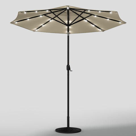 Outdoor Solar 24 LED Lights Patio with Crank for Patio Market with Base, LG0926LG0883