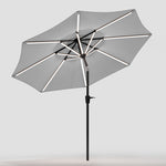 Large Solar Powered LED Patio Umbrella for Outdoor Garden Patio without Base, LG0930