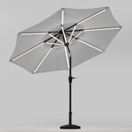 Large Solar Powered LED Patio Umbrella for Outdoor Garden Patio with Base, LG0930LG0882