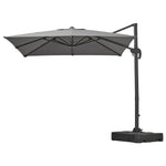 Livingandhome Outdoor Garden 2.5M Cantilever Parasol with Base, LG1015LG0809