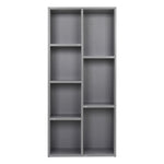 Cube Wooden Bookcase Organizer Storage Shelving Unit Grey, MC0242