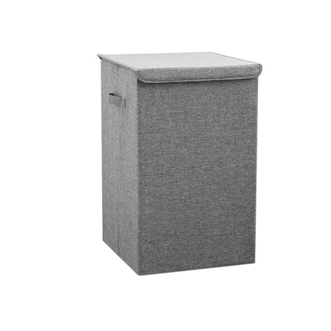 Foldable Home Laundry Baskets Laundry Hamper with Lid Grey, WH0537