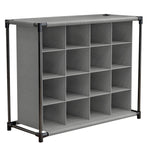 4-Tier 16-Grid Non-woven Shoes Rack Storage Organizer, WH0905