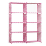 8 Cube Clothes Storage Bookcase Shelf Rack Shoes Children Kids Bedroom Cabinet, WH0979