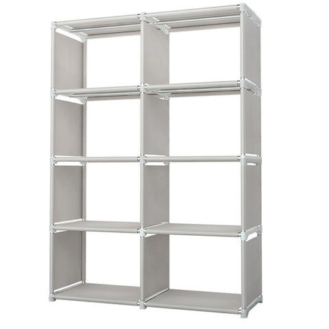 8 Cube Clothes Storage Bookcase Shelf Rack Shoes Children Kids Bedroom Cabinet, WH0981