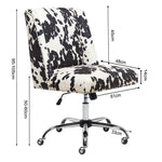 Milk Cow Print Swivel Office Chair, ZH0753