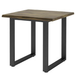 Livingandhome Solid Wood Rectangular Dining Table with Metal Legs, ZH1191ZH1192