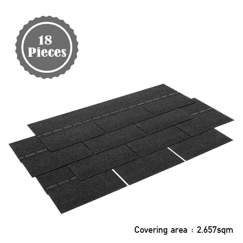 Livingandhome 18Pcs Asphalt Shingles Bitumen Roofing, AI1006