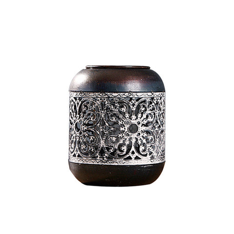 Retro Candle Holder Metal Hollow Wedding Decoration, WF0002