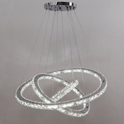 Modern 3-Tier Crystal LED Pendant Light, LG0405