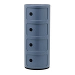Livingandhome Cylindrical Multi-Tiered Plastic Storage Drawer Unit, ZH1248