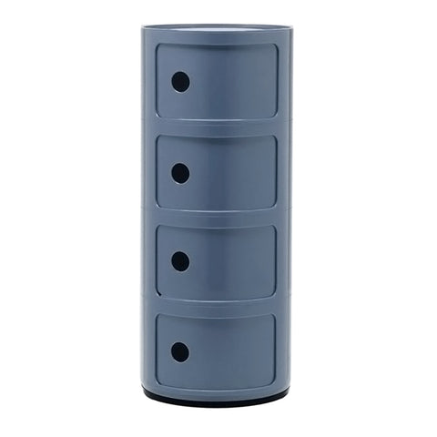 Livingandhome Cylindrical Multi-Tiered Plastic Storage Drawer Unit, ZH1248
