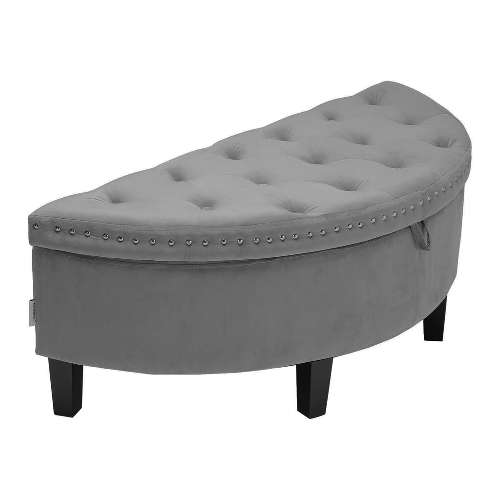 Semi circle storage on sale ottoman