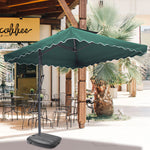 Double Top Garden Cantilever Parasol with Fillable Base, LG0811LG0534