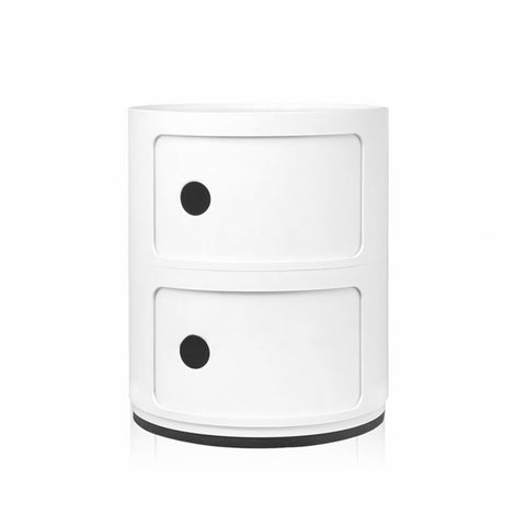 Livingandhome Cylindrical Multi-Tiered Plastic Storage Drawer Unit, ZH1232