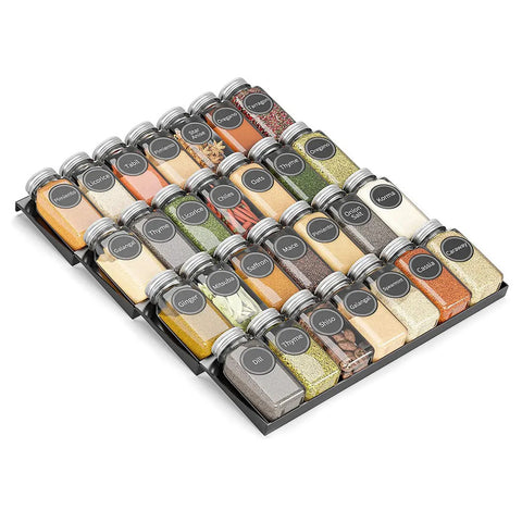 Livingandhome 4 Tier Expandable Metal Spice Drawer Organiser, WZ0066
