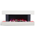 Wall-Mounted Electric Fireplace with Remote Control, PM1040