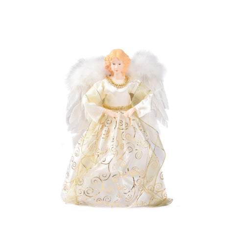 Livingandhome Angel Christmas Tree Topper with Multi LED Lights Home Decor, CD0511