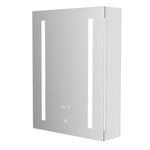 2 LED Stripes Bathroom Wall Cabinet with Mirror Bathroom Storage, JM1338