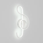 LED Music Note Wall Mount Light Fixture in White Light, LG0951