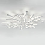 Livingandhome Unique V-Shaped LED Semi Flush Ceiling Light, LG0708