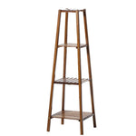 Livingandhome Vintage Tiered Indoor Plant Stand Solid Wood Display Shelf, SP2176