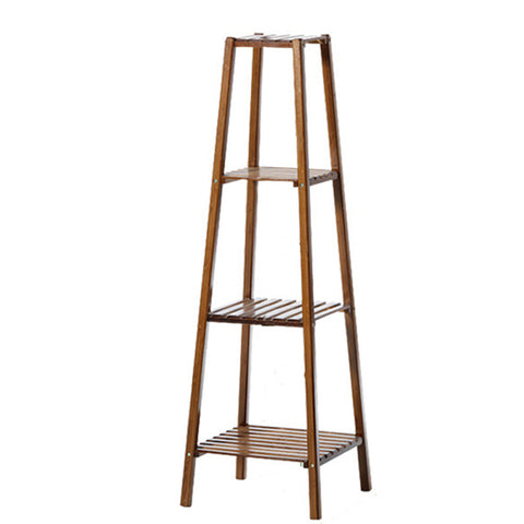 Livingandhome Vintage Tiered Indoor Plant Stand Solid Wood Display Shelf, SP2176