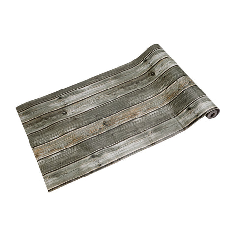 Livingandhome Self Adhesive Grey Oak Wood Effect Wallpaper Realistic, SW0475