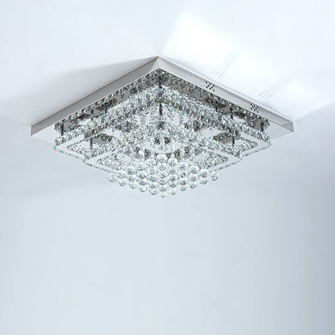 Modern Crystal LED Flush Mount Ceiling Light Fixture, LG0964