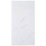 Livingandhome 10pcs Peel and Stick White Marble Wall Sticker, SW0509