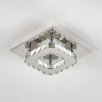 Livingandhome Modern Small Crystal LED Ceiling Light for Hallways and Corridor, LG0727