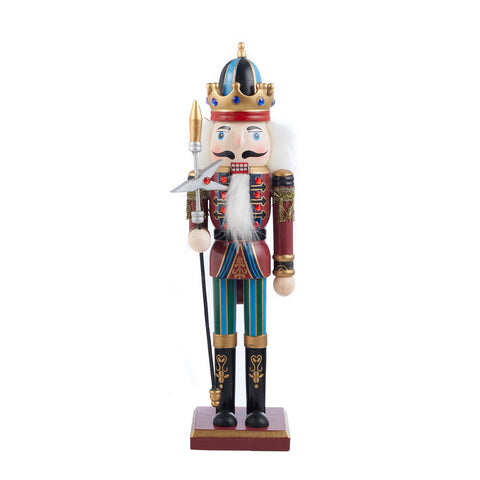 Livingandhome Wooden Nutcracker Soldier Figurine Christmas Ornament, CD0510