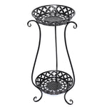 Livingandhome 2 Tier Tall Vintage Metal Plant Stand, SP2112