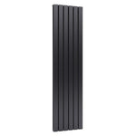 Livingandhome Steel Smoke Grey Vertical Tall Radiator with Double Panel, DM0390