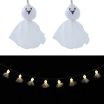 Livingandhome Halloween 20 LED Ghost String Lights for Home and Party Decoration, SW0321