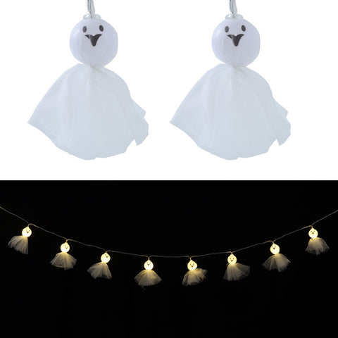 Livingandhome Halloween 20 LED Ghost String Lights for Home and Party Decoration, SW0321