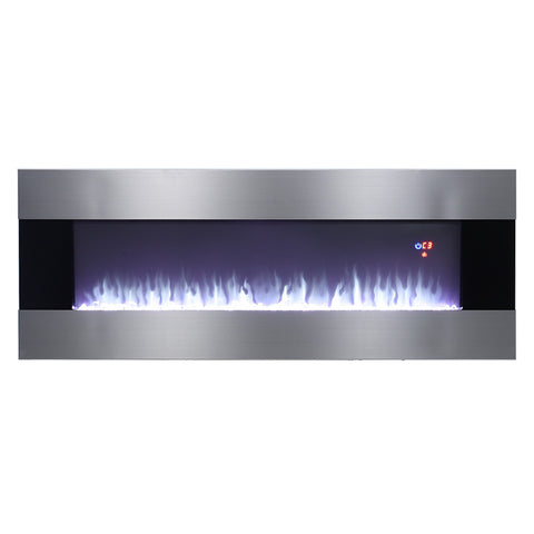 Wall Mounted Electric Fireplace with Multi-color Flames, PM1150