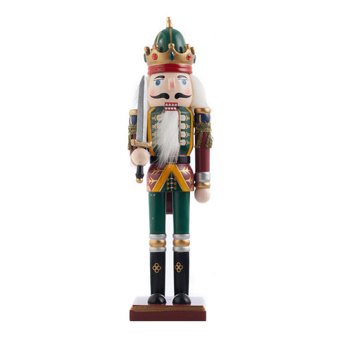 Livingandhome Wooden Nutcracker Soldier Figurine Christmas Ornament, CD0509