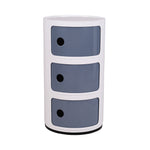 Livingandhome Cylindrical Multi-Tiered Plastic Storage Drawer Unit, ZH1242