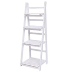 Rustic Wooden Foldable Ladder Shelf for Plants, SP1960
