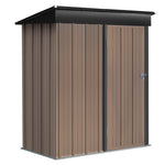 Metal Garden Storage Tool Shed with Lockable Door, PM0612PM0613