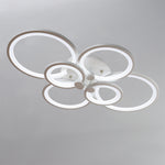 Livingandhome Modern Circular LED Semi Flush Ceiling Light for Nordic Decor, LG0425