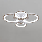 Livingandhome Modern Circular LED Semi Flush Ceiling Light for Nordic Decor, LG0424