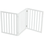 Wooden Foldable Freestanding 3 Panel Pet Gate, FI0119