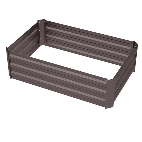 Galvanized Steel Square Raised Garden Bed Planter Box, PM0381