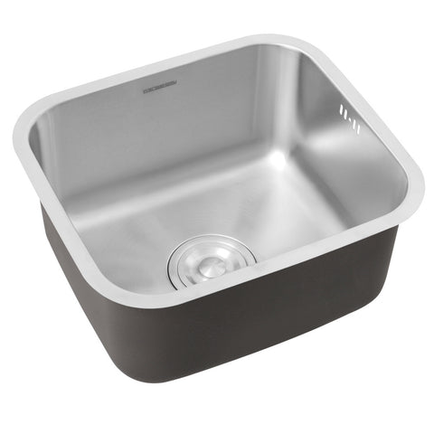 Deep Single Bowl Stainless Steel Kitchen Sink with Strainer, AI0230