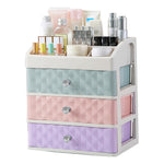 Multi-colour Plastic Makeup Organizer with 3 Drawers, SP2369