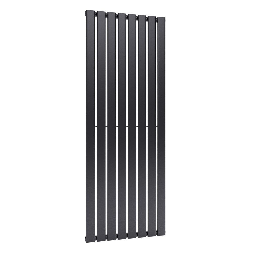 Livingandhome Steel Smoke Grey Vertical Tall Radiator with Single Pane ...