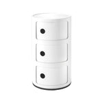 Livingandhome Cylindrical Multi-Tiered Plastic Storage Drawer Unit, ZH1239