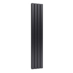 Livingandhome Steel Smoke Grey Vertical Tall Radiator with Double Panel, DM0383